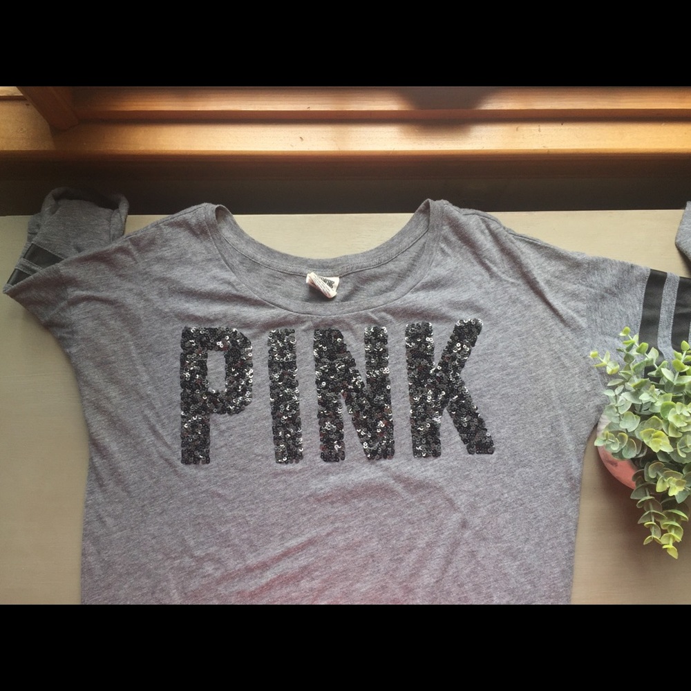 VS Pink sequenced long sleeve shirt